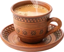 Clay cup of chai